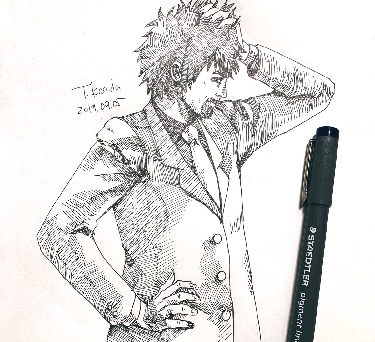 空想風景画家 小須田隆英 Takahide Kosuda Illust Design Twitterren 本日は頭くしゃくしゃおじさんの ラクガキでした まあまあだな と思ったら Rt フォローなどいただけたら 嬉しいです 絵描きさんフォロバします イラスト王国 イラスト塾 イラスト