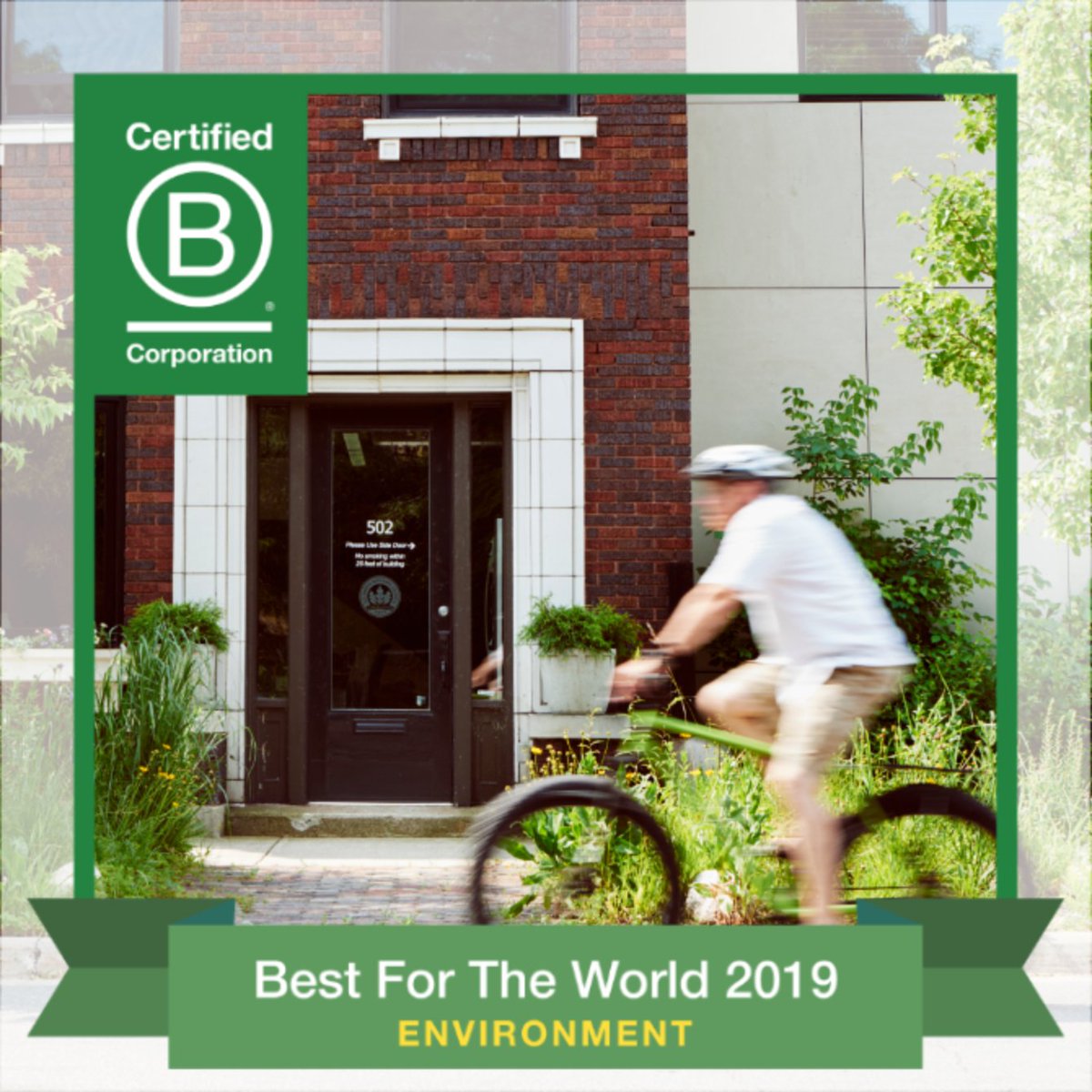 The B Corporation #BestForTheWorld2019 list is out and we are proud to be among the top 10% of all #BCorps for protecting the environment. We vote every day for a better world through the way we run our business as we put the natural world first. Thank you for your support!