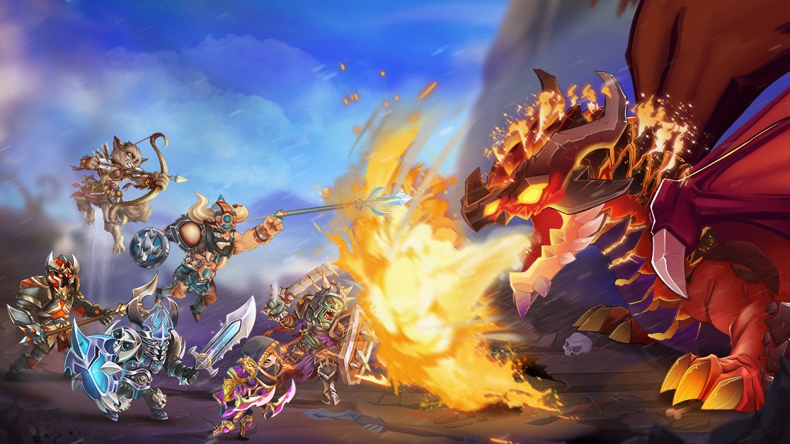 BoomBitGames's tweet photo. A pack attack against a Dragon, World Boss of our #TinyGladiators2βοΈ
Because #gamingisbetterwithfriends ;)
#BoomBit #gamedev #gaming #android #ios #mobilegame https://t.co/ipRgiZ0r3s