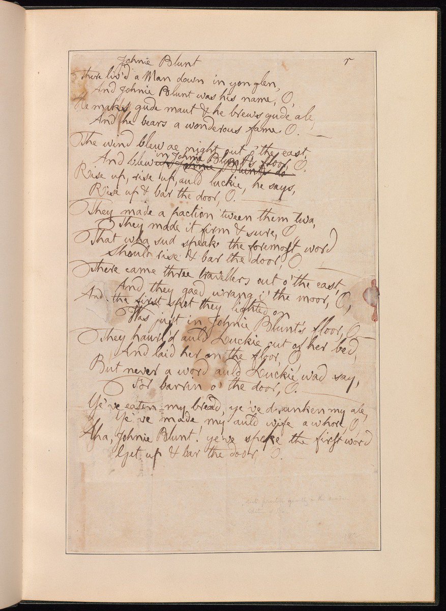 Beinecke Library On Twitter Autograph Manuscript Of The