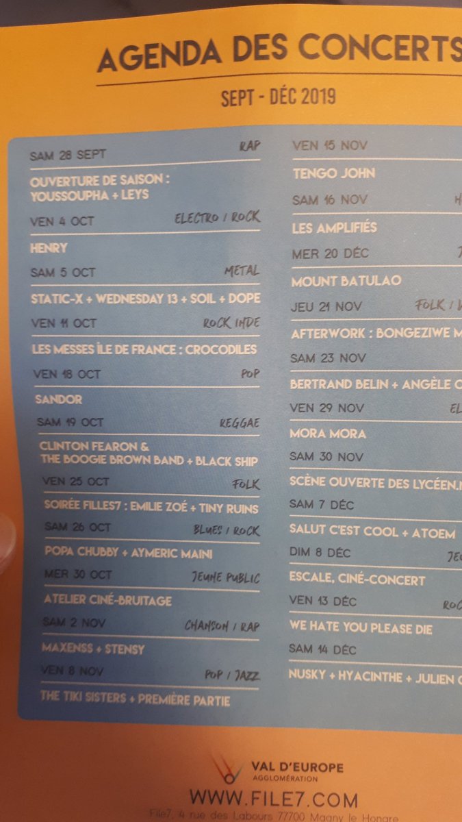 sochaux_lapin's tweet photo. #BonPlan Sympathique prog. de rentrée proposée par le @FileSept, avec notamment les @killcrocodiles 🇺🇸, @tinyruins 🇳🇿, et les Rouennais furibards de #WHYPD, en concert GRATUIT !!! 🤘 https://t.co/tBEp8PqOGn