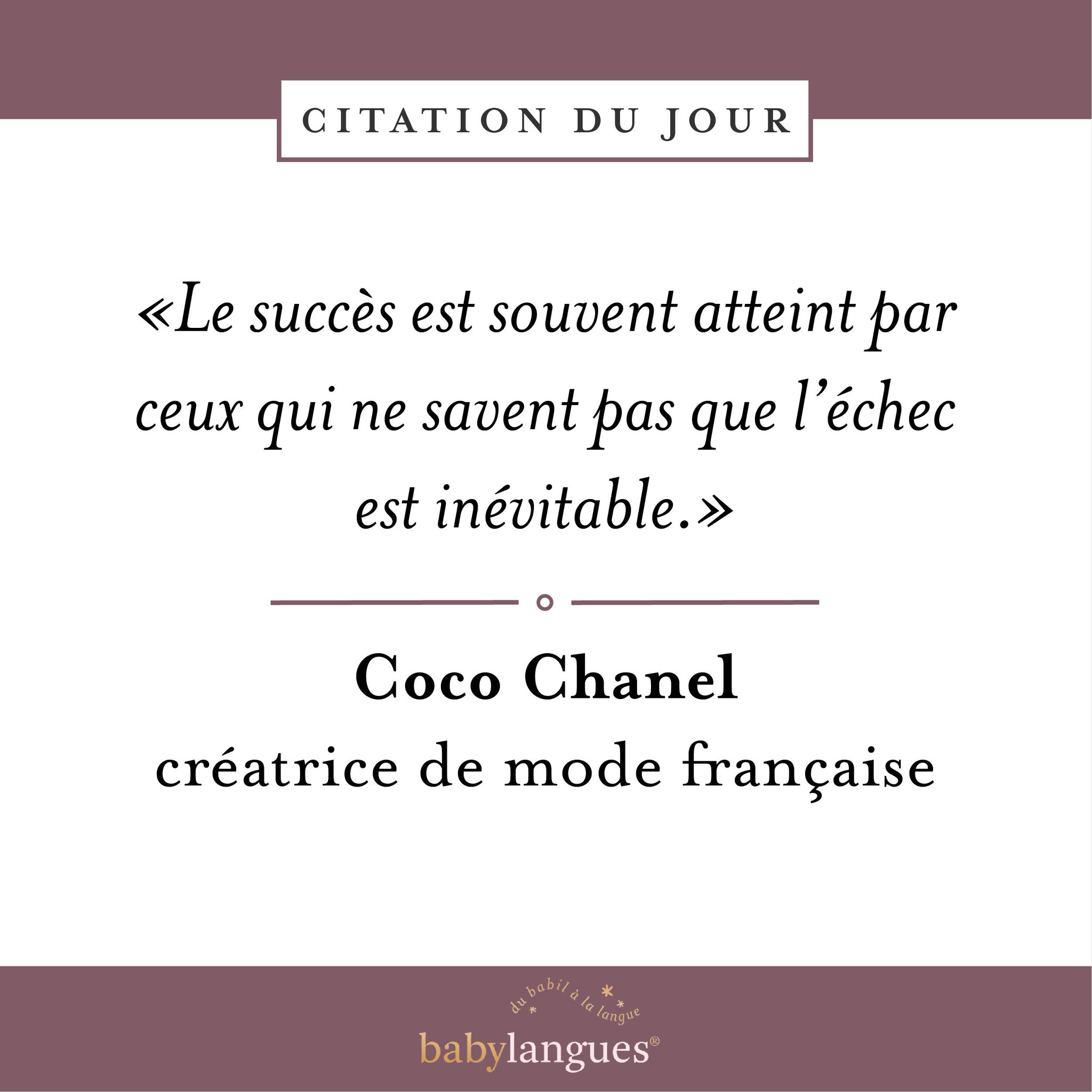 Babylangues Jobs Auf Twitter We Love This Timeless Quote From Coco Chanel Beauty Begins The Moment You Decide To Be Yourself Want To Discover More About French Culture Apply Now To