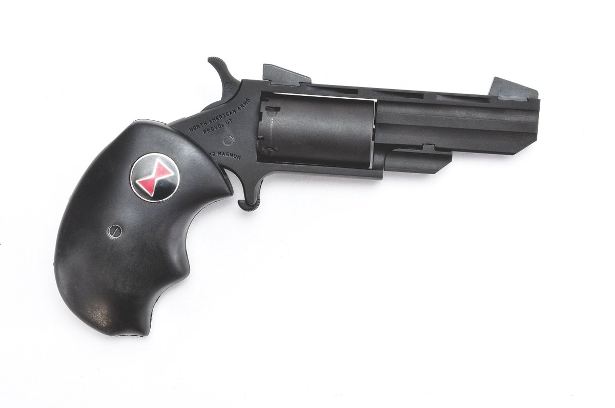 HandgunsMag's tweet photo. Good things really do come in small packages. Check out the new NAA True Black Widow .22 Mag. https://t.co/HanZsmTXnL #handgunsmag #NAA #minirevolver #WheelGunWednesday https://t.co/RVC8GCUMma