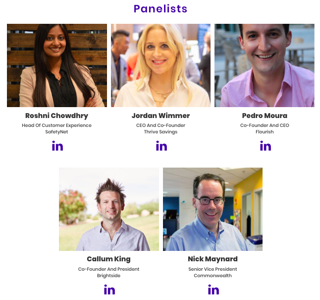 "Rainy day to riches" is about changing #consumer and #institutional mindsets around building savings, you can't miss this conversation during #BostonFinTechWeek2019 with <a href="/buildcommwealth/">Commonwealth</a> @BillSafetyNet <a href="/ThriveSavings/">Thrive Savings</a> <a href="/FlourishSavings/">Flourish Fi</a> Brightside register: bit.ly/2lyllF4