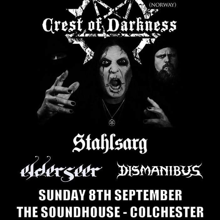 In a few days time we will be supporting @CrestofDarkness playing London at @ The BlackHeart on Friday 6th. The Wheatsheaf in Banbury on Saturday 7th & finishing in Colchester at  Soundhouse, Sunday 8th. #blackmetalgig #norwegianblackmetal #norwegianinvasion #britishblackmetal,