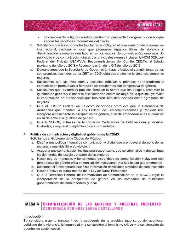 aimeevegam's tweet photo. Conclusiones del diálogo de #MujeresTodas sobre acceso de las mujeres a la justicia y a una vida libre de violencia. Eje: #Medios de comunicación, #Publicidad y #PlataformasDigitales con #PerspectivaDeGénero https://t.co/rOOiB9N40Y