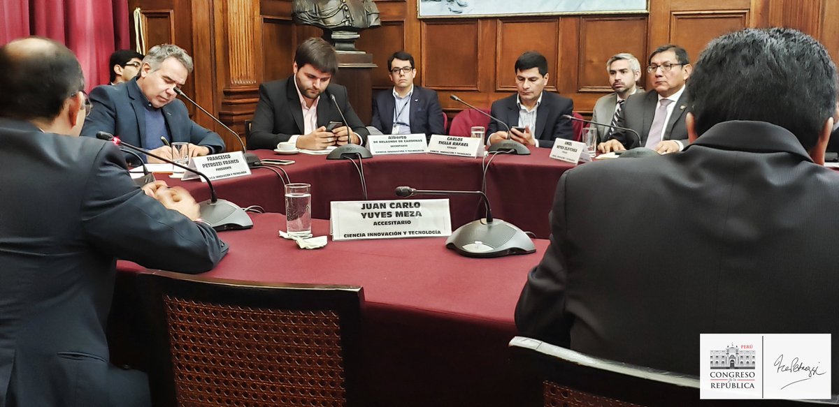 ConCienciasPeru's tweet photo. Primera sesión ordinaria de la Comisión de #Ciencia, #Innovación y #Tecnología
Aprobación del plan de trabajo y reglamento. 🇵🇪🛰 https://t.co/yYDHIgGeUk
