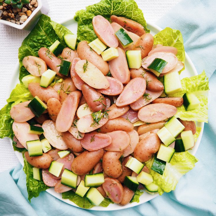 My easy Lemon Dill Potato Cucumber Salad recipe is now on the blog! #Recipe bit.ly/30S6HZc

#potatosalad #recipes #food #healthy #sustainableeating #heathyeating #healthyfood #delicious