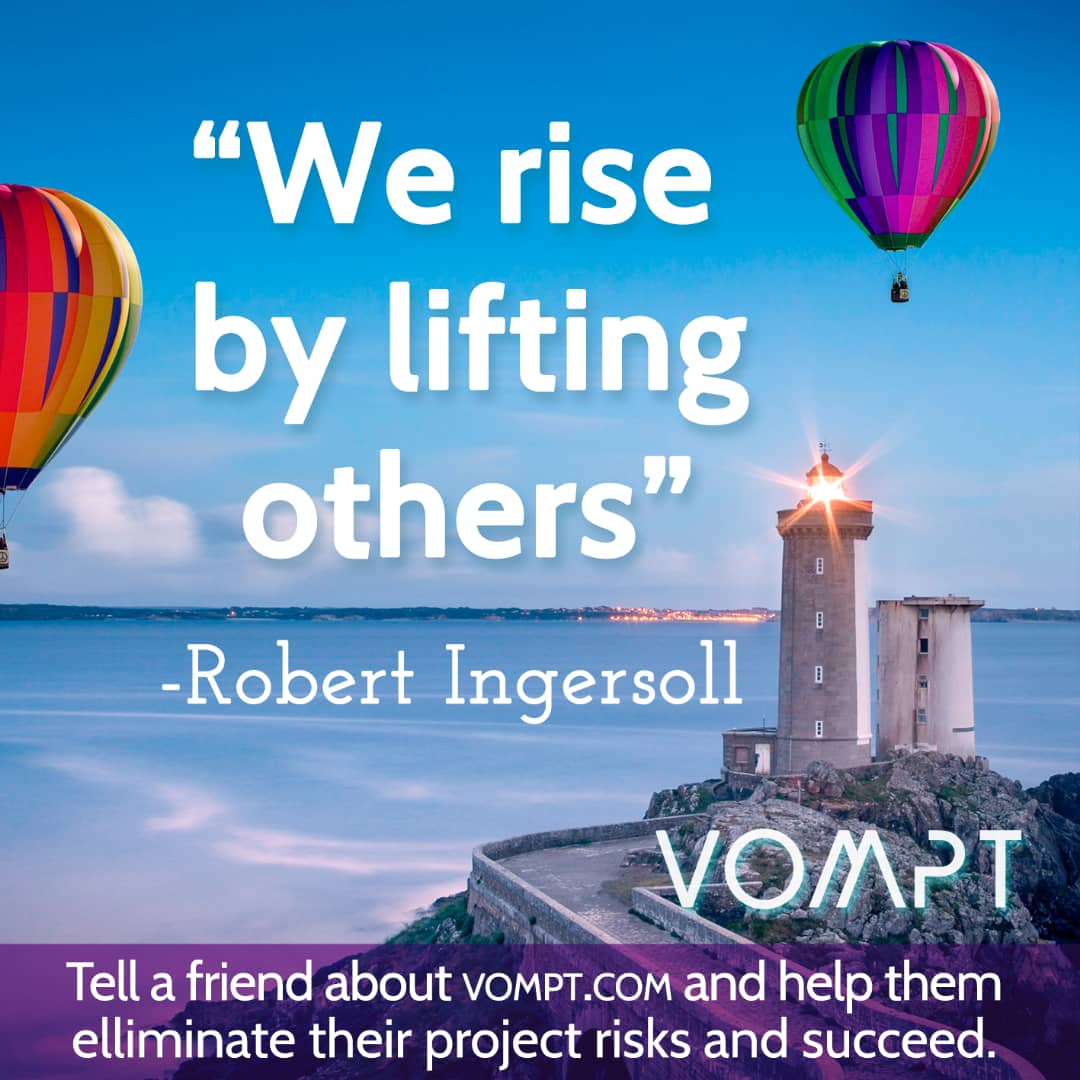 vomptPlatform's tweet photo. Lift friends to success by helping them eliminate their project risks
#vompt #success #business #tech #saas #projects #projectmanagement #entrepreneurship #software #time #money #riskmanagement #ambition #quotes #dreams #leadership #VC https://t.co/2E60qAolJb