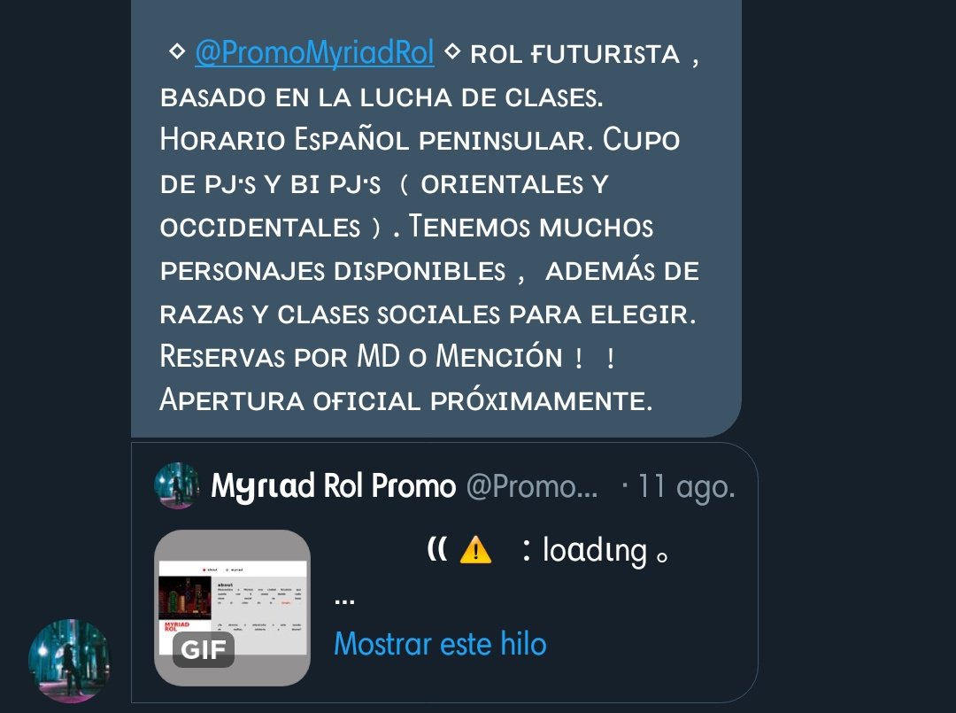 DispatchFake's tweet image. ㅤㅤㅤ☀ ; @PromoMyriadRol
ㅤㅤㅤㅤʚ  ⌠  PROMOCIÓN

ㅤ✦﹙¿Qué esperas para unirte?