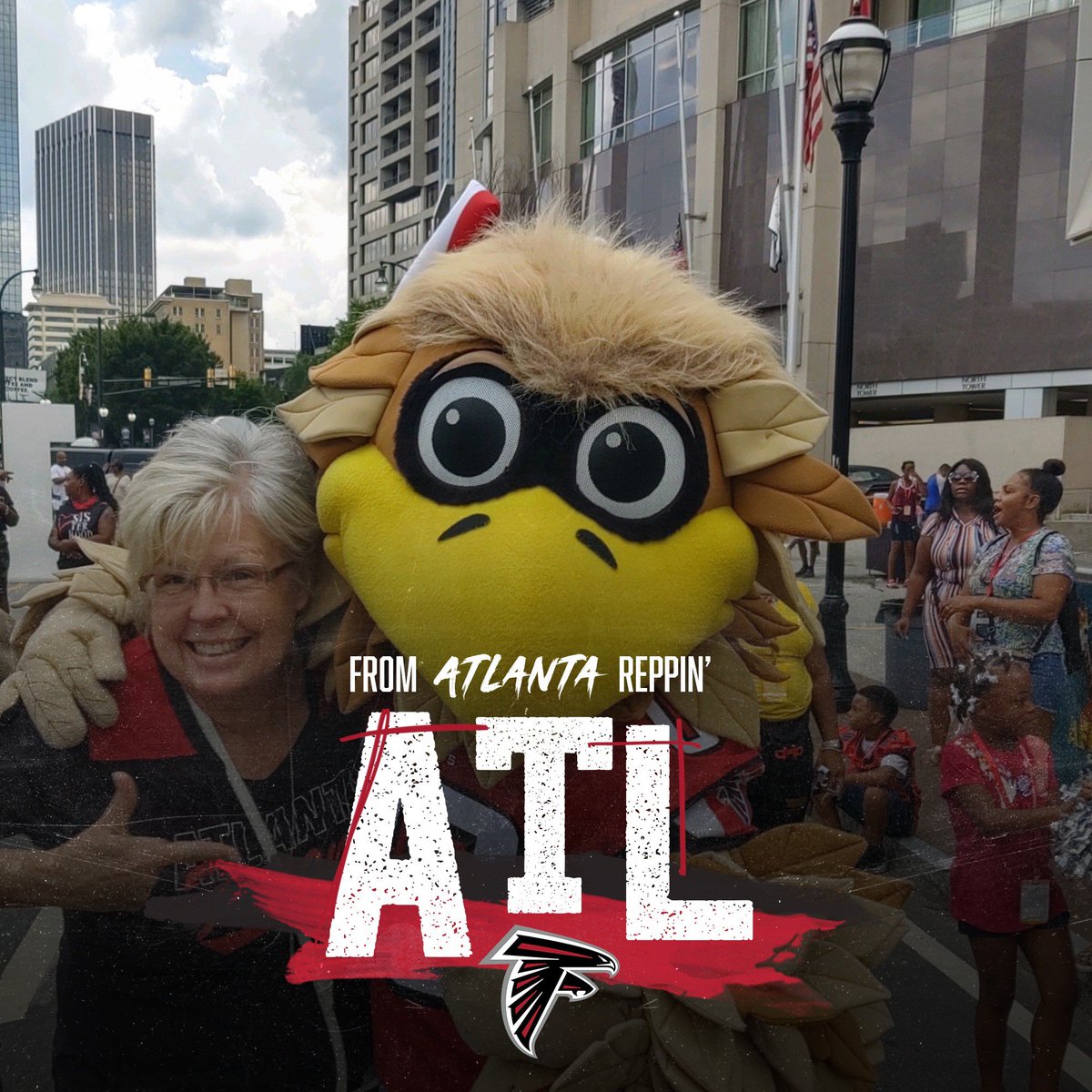 DebbieGrahamA1s's tweet photo. @AtlantaFalcons @FreddieFalcon 
@FaintingGoatPub 
#RISEUP #InBrotherhood
#DenATLConnection https://t.co/l8deiBgGzB