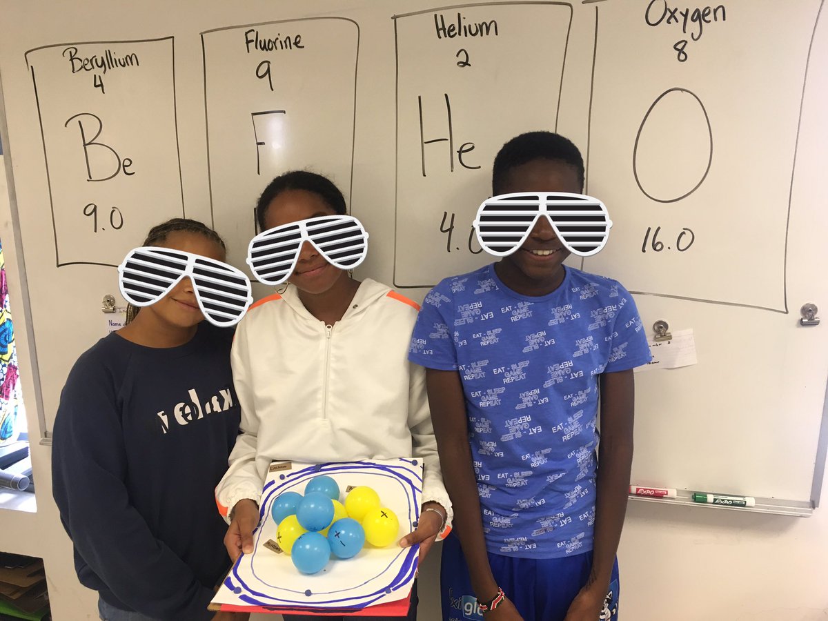BLMerryweather's tweet image. Loving the creativity of these models! 1 =marshmallows, 2 =tried to emulate the cloud model, and 3 =representing proportionality by making the electrons significantly smaller! Well done @ISDakar students! #designthinking #MSScience