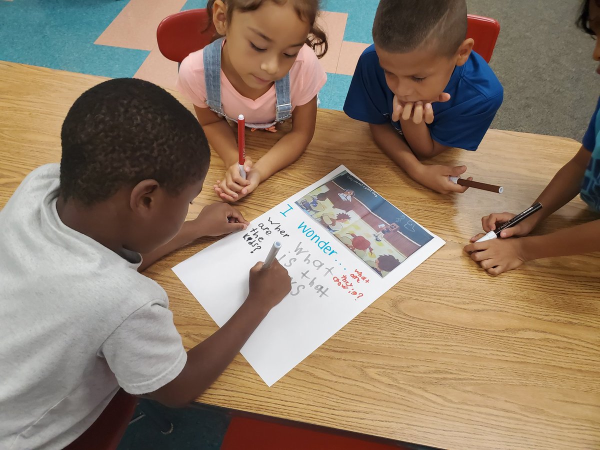 arcrampton's tweet photo. Chalk Talk protocol was a huge success in @daiglesdelights &amp; Ms. Elliott's 1st grade rooms @HodgeRoadES. #totalparticipation https://t.co/9iVMWKwoLa