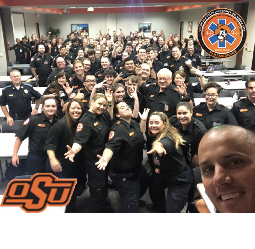 Justin Hunter On Twitter Say Hello To The Incoming Paramedicine Students At Osuokc They Will Walk Out Of Here In 4 Semesters As Professional Prehospital Providers Leaders And Eager To Serve