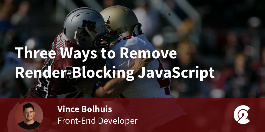 Does your website #load fast enough? C2 Front-End Developer, Vince Bolhuis, shares several ways to improve page speed performance by eliminating render-blocking #JavaScript resources: bit.ly/2MP8UR9

#renderblocking #frontend #webdevelopment #siteperformance