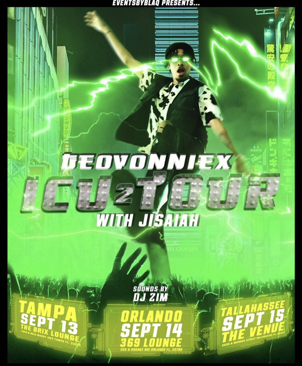 noimage97's tweet photo. TALLAHASSEE FL
Come see ya boy on the ✳️#ICUTour✳️  I’ll be opening in🔥TALLAHASSEE FL🔥
HMU for ticket prices if interested🤙🏽
#FAMU #FSU #TCC #TALLAHASSEE #FLORIDA https://t.co/SxAojIxBLk