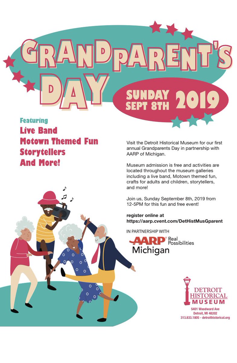 on_lwd's tweet photo. . We are here at the @AARPMichigan Detroit Information center getting ready for #GrandparentsDay 2019!!
We hope to see you Sunday at the #CharlesWrightmuseum or at the #DetroitHistoricalMuseum https://t.co/1w5tXT0pJo