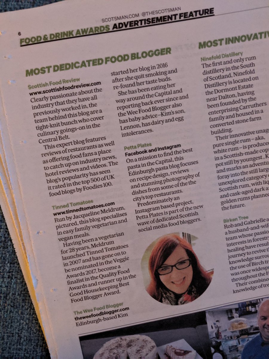 Very cool to have been shortlisted in <a href="/TheScotsman/">The Scotsman</a> food &amp; drink awards 2019 🤗