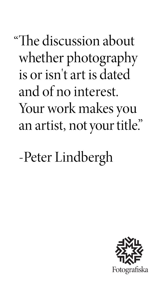 We are mourning the passing of #peterlindbergh keeping his words and images close to our hearts. ❤️#ripPeterLindbergh