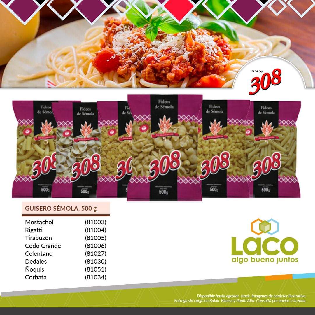Dis_Laco's tweet photo. ¡Fideos 308 Nos acompaña a brindarte lo mejor para tu comercio!

☎ Contactanos al 0291 451 3737 para hacer algo bueno juntos.

#Distribuidora #BahiaBlanca #distribuidor #mayorista #supermercado #almacen #pastas #fideos #sopa #cena #almuerzo https://t.co/r5HUZYTMIS