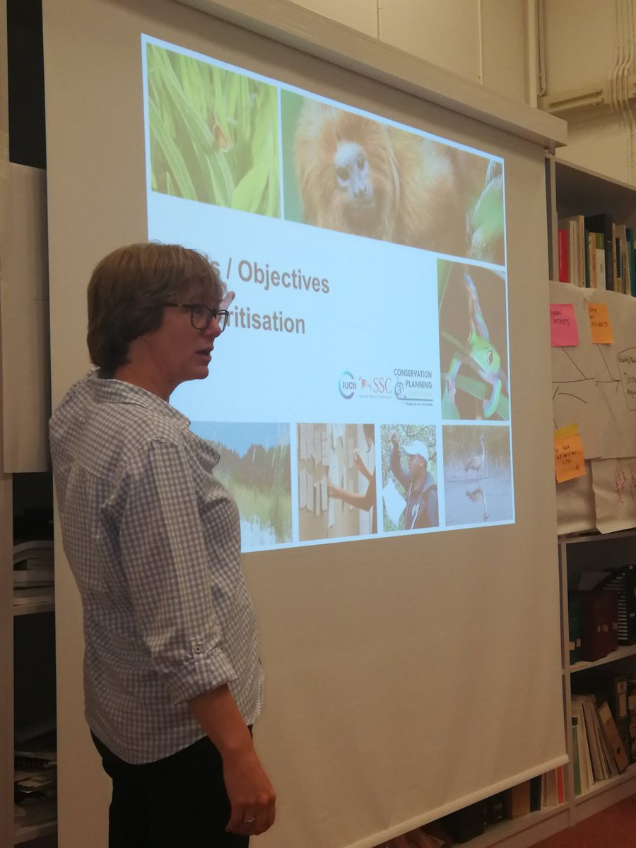 CopseyJamie's tweet photo. Kristin from CPSG Europe taking EAZA and Antwerp Zoo staff through the joys of goal setting in Amsterdam today. https://t.co/lgzDaE5JSZ