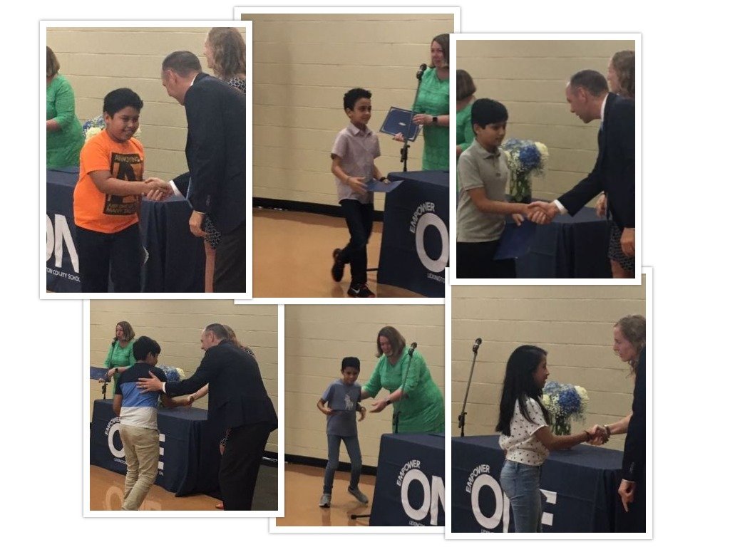 gillESOLedu's tweet photo. A wonderful night last night celebrating our ESOL students who have exited the program. We are very proud of your accomplishment! @WhiteKnollElem #Lex1ESOL https://t.co/RpJpbkYeVG