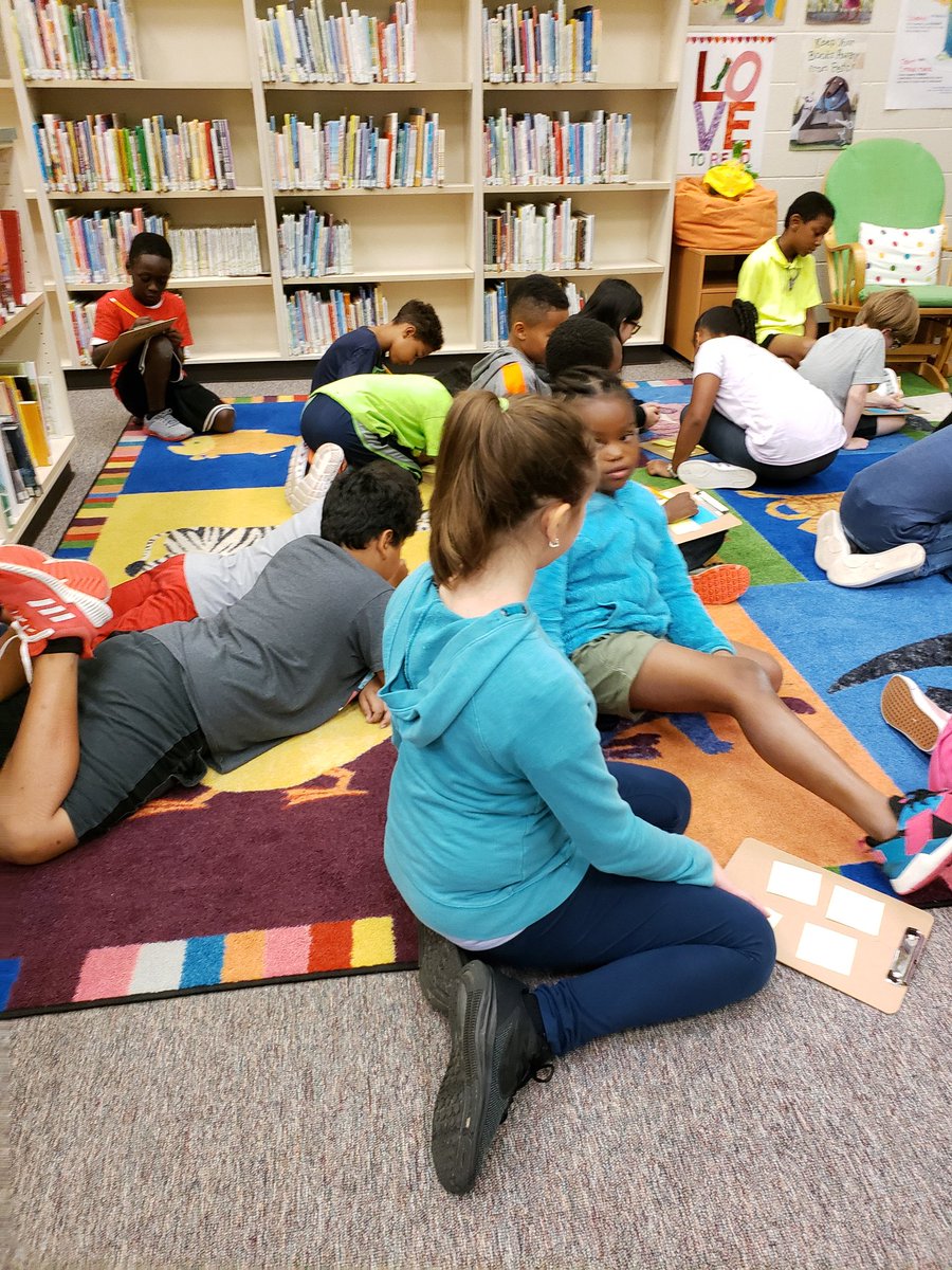 MrsMorris_AES's tweet photo. My students enjoying a lesson in the Learning Commons on Character Traits. @acworthmedia https://t.co/drGC37mo9r