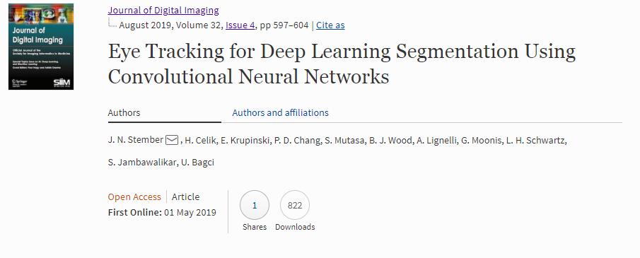 deep learning eye tracking