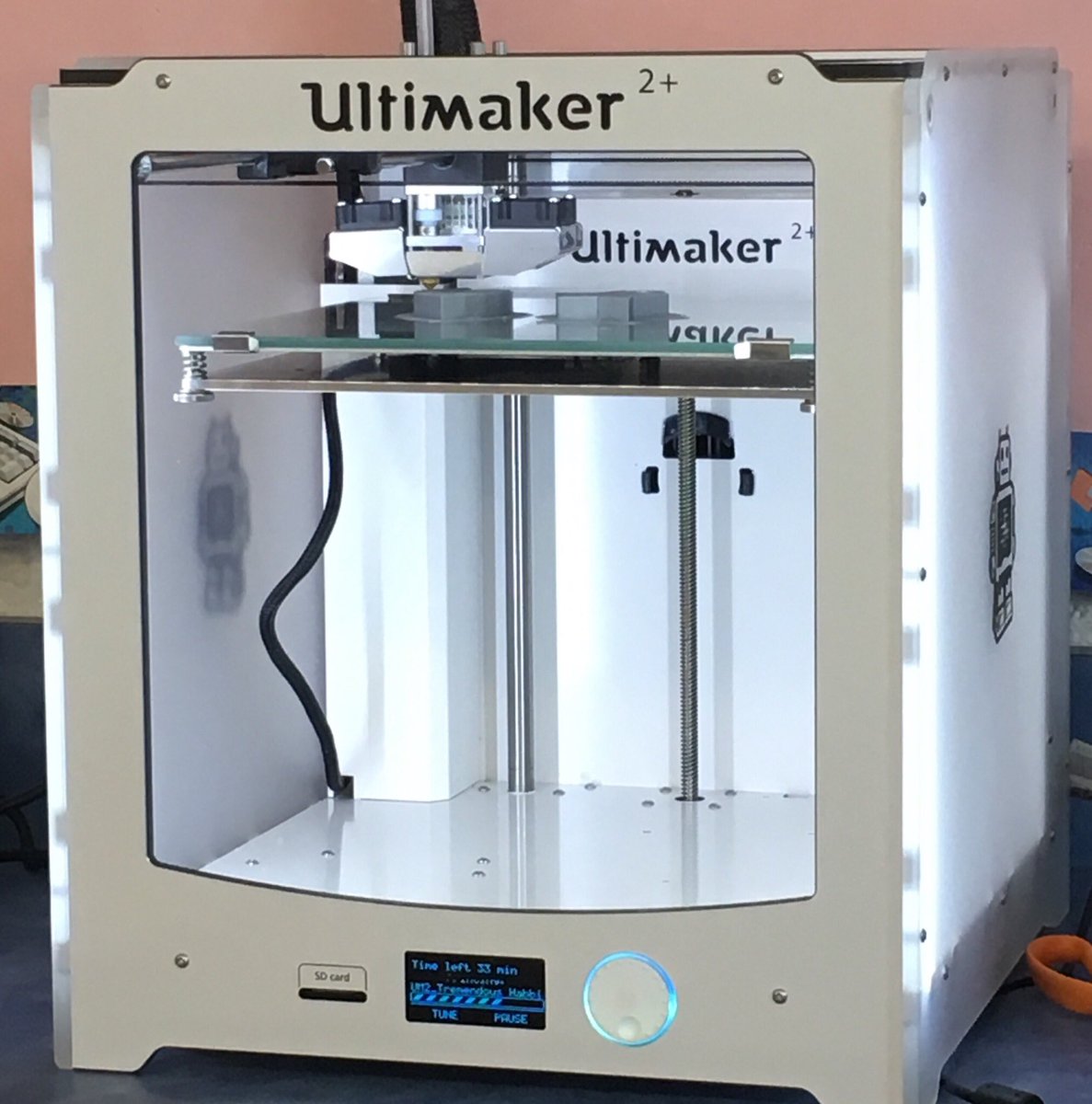 TechQueen127's tweet image. Learning how our new 3D printers work! So excited to use them this year!