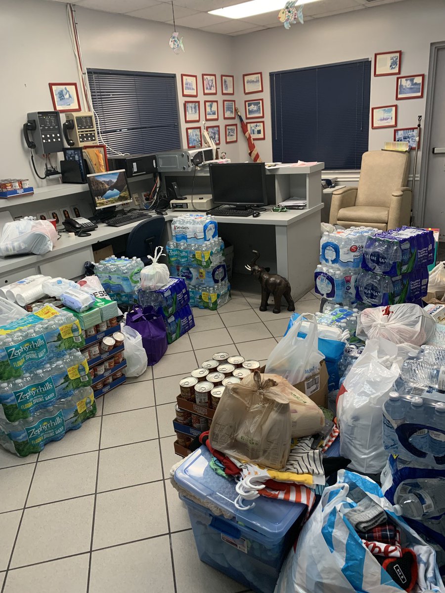 HialeahFD's tweet photo. Throughout the day #HFD personnel collected donations at all the fire stations for those affected by Hurricane Dorian in the Bahamas. #hialeahfirerescue #hialeah #hialeahfiredepartment #hurricanedorian #bahamasstrong #hurricanedonations #commingtogether https://t.co/GphA3UWt5Q