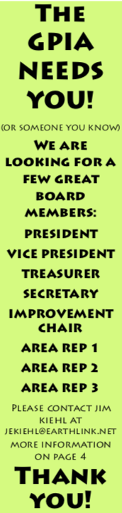 gp90065's tweet photo. The GPIA
NEEDS
YOU!
(OR SOMEONE YOU KNOW)

We are looking for a few great board members!

#GlassellPark #Glassellland https://t.co/C7uA2Z01MI