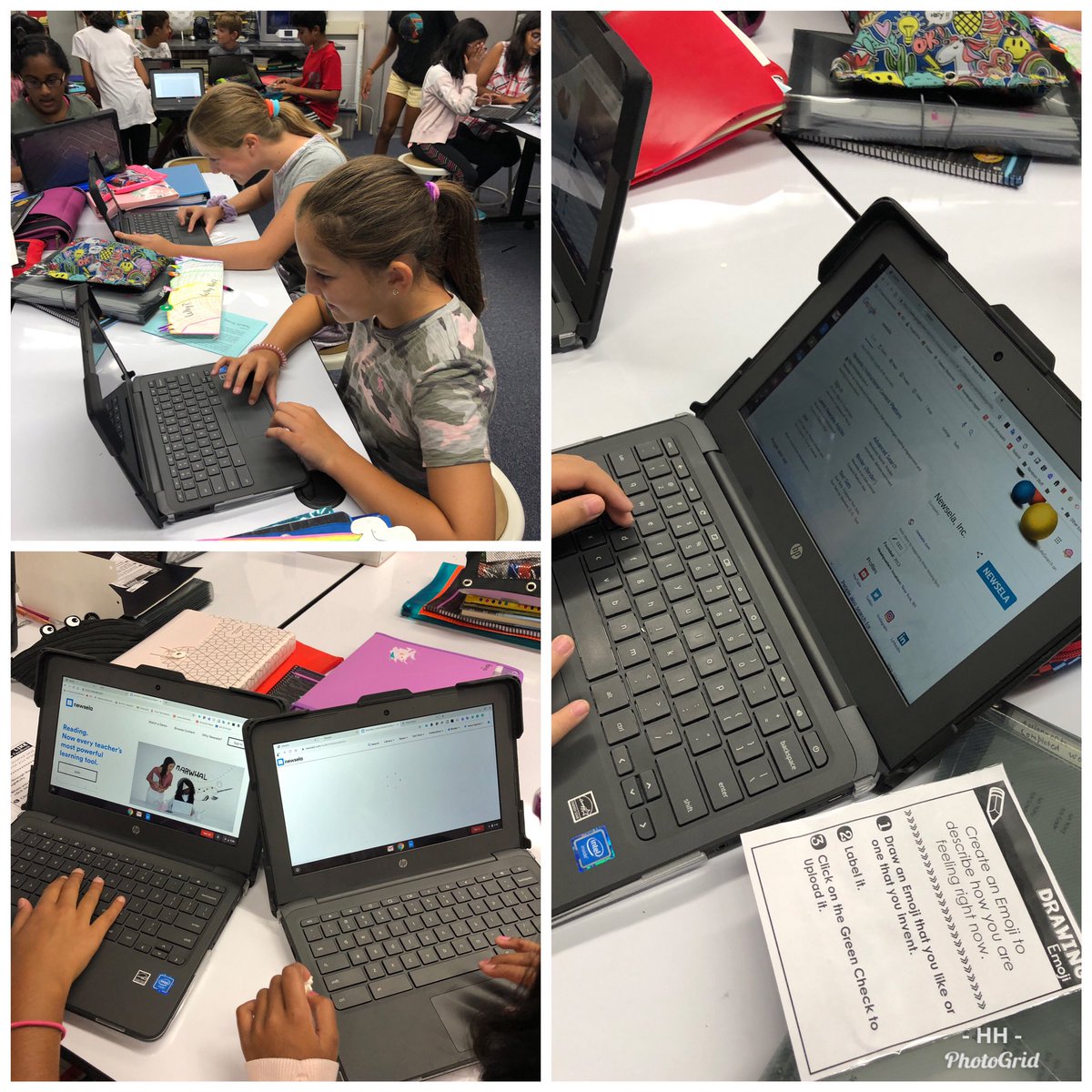 Thanks <a href="/keithferrell4/">@keithferrell4</a> for the Seesaw task cards. They really helped acclimate the students with the website. 😀