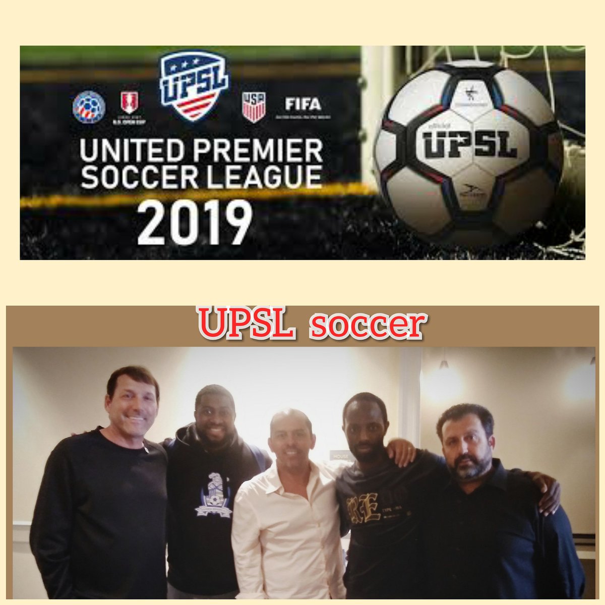 unationsfc's tweet photo. Northeast summit meeting. Hartford ct .
Yan Skwara upsl president, Jim Massunited east coast upsl director,Luis Costa north east upsl manager,Darnell Olivere president Astoria knights fc, Erick kamau president  Unations FC. https://t.co/CDNjowXw45