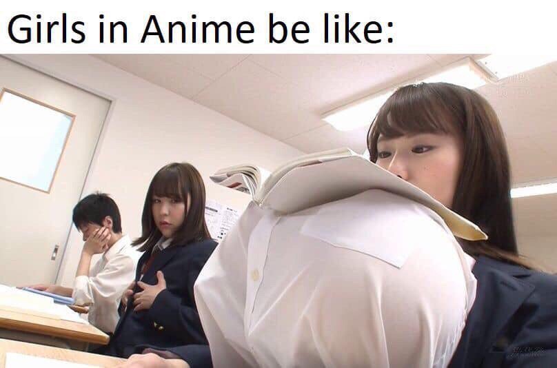 memescentrai's tweet photo. Normal anime girl https://t.co/wQa9zajWhf