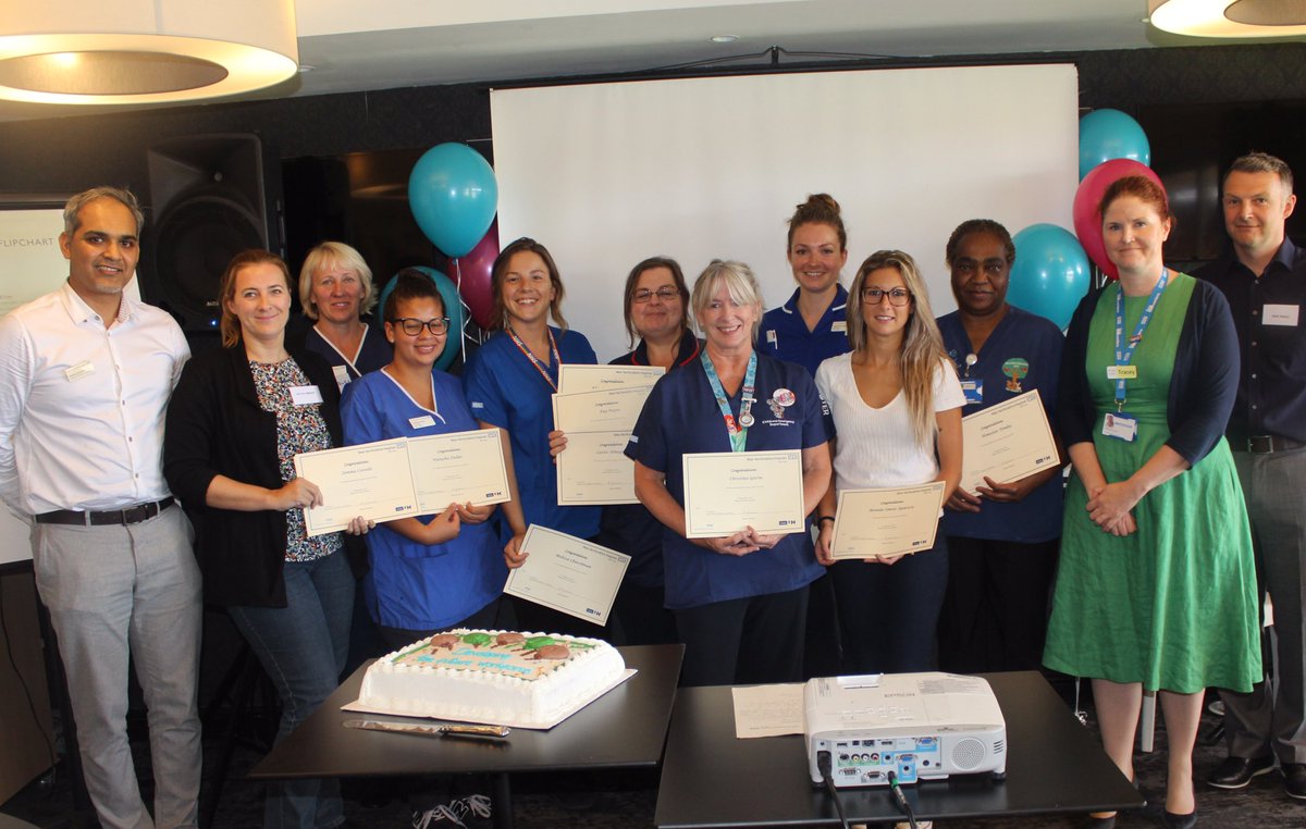 CarterTreacle's tweet photo. I was delighted to celebrate our practice supervisors &amp; assessors today. Thanks to @JoPrytherch for a fabulous programme &amp; our partners.  Preparing our workforce for the new stds for nursing and Maty due in January.  Multi-professional working is now the norm @WestHertsNHS https://t.co/cFQ2mRiUVv
