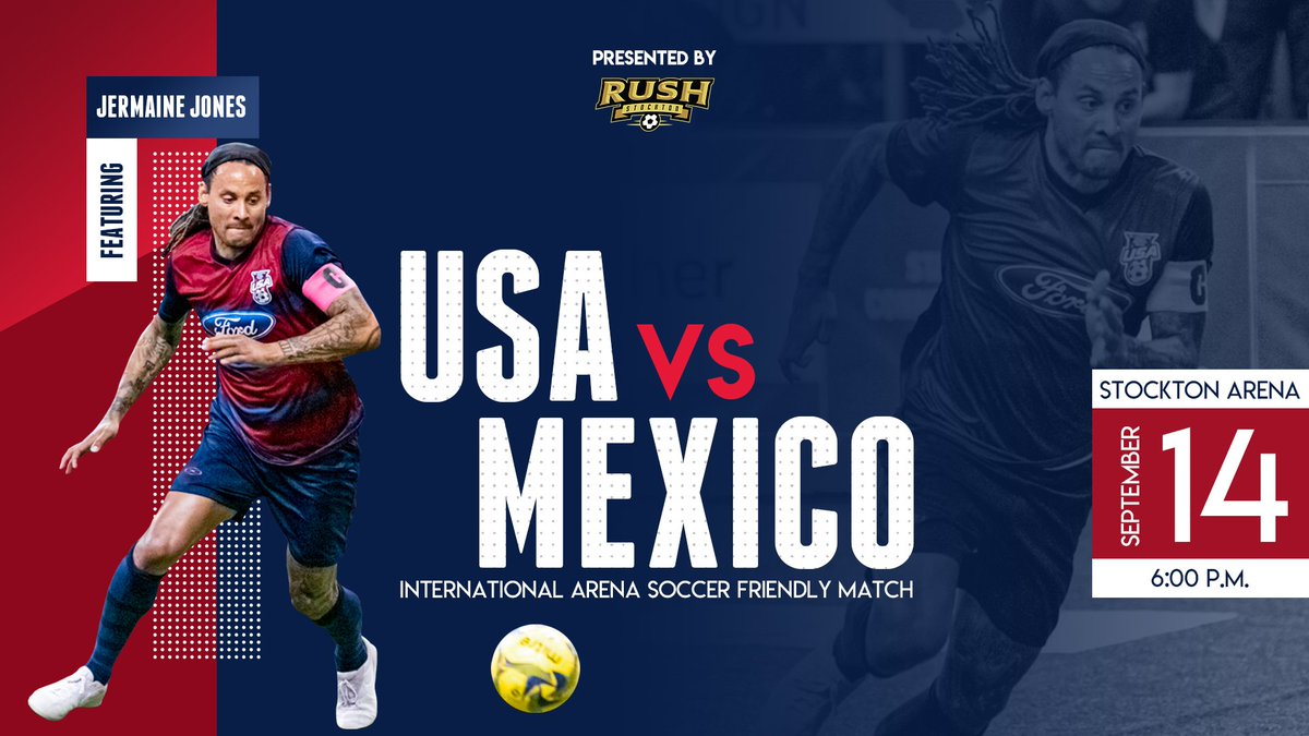 JUST ANNOUNCED! Jermaine Jones to play for Team USA! Soccer returns to @StocktonArena Don't miss USA vs Mexico on September 14! Tickets on sale now at:  www1.ticketmaster.com/event/1C00570E… or Stockton Arena Box Office! Group pricing available, email marketing@smgstockton.com or  209-373-1446