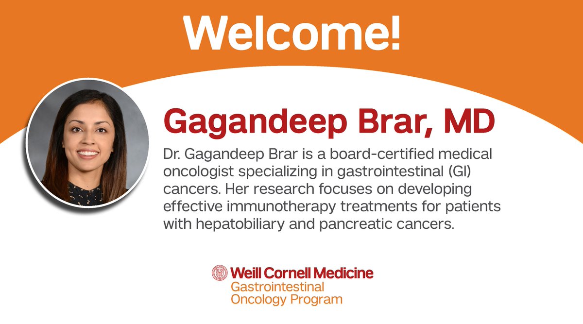 Welcome to our team, Dr. Brar! weillcornell.org/gagandeep-brar…