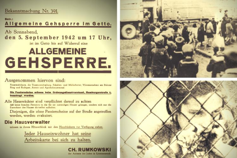 Ojdadana's tweet photo. @HolocaustMuseum "They are asking us to give up the best we possess. Fathers, mothers, give me your children!" (Chaim #Rumkowski).
September 5-12, 1942: Allgemeine #Gehsperre in #Litzmannstadt #ghetto (in German-occupied #Lodz): c. 6000 Jewish children deported to Kulmhof (Chelmno) death camp. https://t.co/qyV8cQIk2q