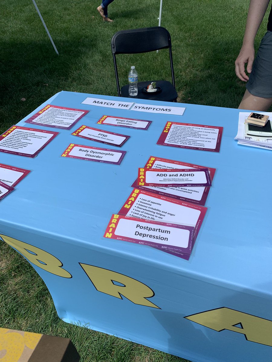HayCFarmUX's tweet photo. I loved stopping by the Mental Health Fair today in between classes. There were so many passerby interacting with the booths to discern facts from myths and to learn more about MH resources. This is what I love to see on my campus. Great work @PSUBEVENTS! 

#MentalHealthAwareness https://t.co/vPOE5ZyI2k