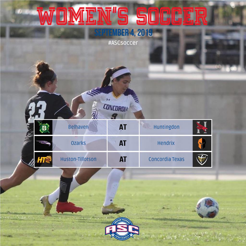 WSOC | Three ASC Women's Soccer teams are in action Wednesday. Follow live at ascsports.org/scoreboard/ #ASCsoccer #d3soccer