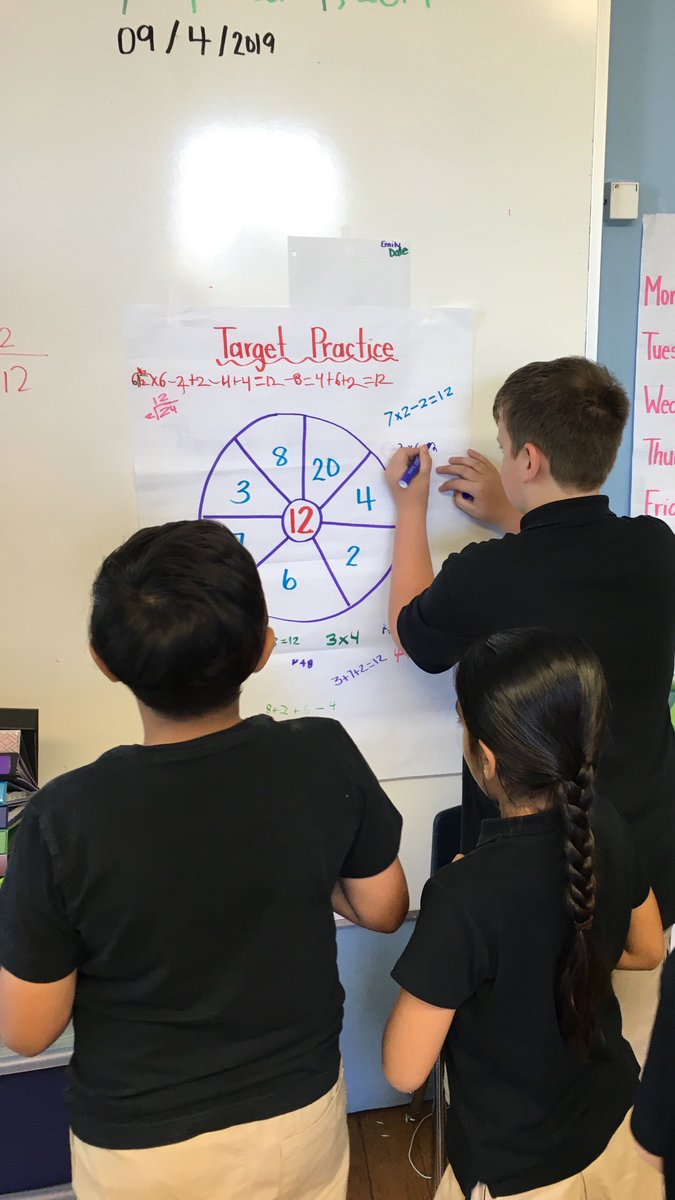 MissSkinner3_4's tweet image. How can you make the target number using only the numbers surrounding it? #maththinking #somanysolutions ⁦@LakeshoreSchool⁩