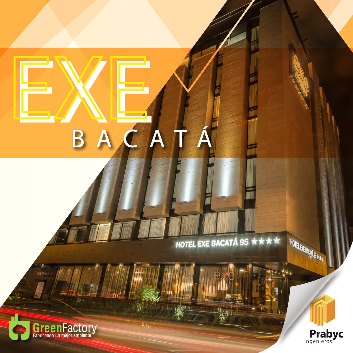 Prabyc's tweet photo. El hotel #ExeBacata95, ha recibido varios reconocimientos gracias a su diseño bioclimático. Cuenta con Certificación LEED y obtuvo el Premio Nacional a la Responsabilidad Ambiental Nivel Plata. #Prabyc #ProyectosSostenibles https://t.co/GZMcBEaUa0
