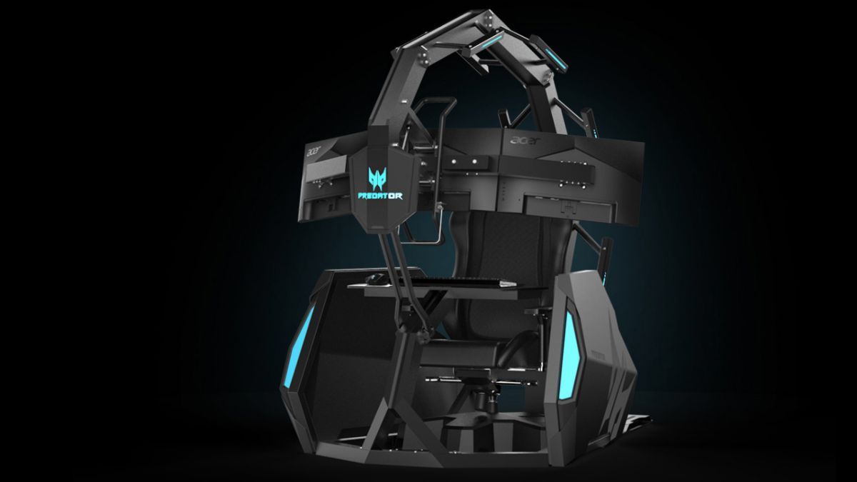 techradar's tweet photo. Acer’s $14k Predator Thronos Air gaming chair is the craziest thing we’ve seen so far at IFA 2019 https://t.co/C4kaSAlL5x #IFA19 https://t.co/ysbmEr4tFB