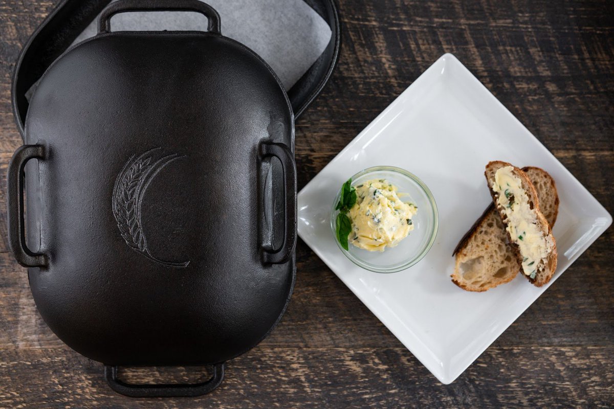 ChallengerBread's tweet photo. We took advantage of late summer herbs recently and made a delicious butter spread. Visit our Instagram page for tips. But no recipe needed—just chop up a blend of fresh herbs and mix with good butter. #sourdoughseptember #noreciperecipe #challengeaccepted #challengerbreadpan https://t.co/ld0BmH7EbF