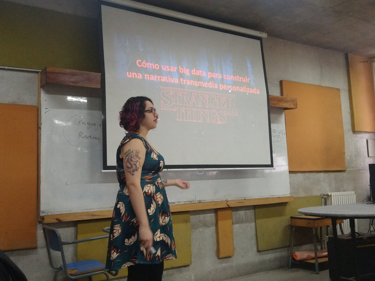 julitoalonso's tweet photo. Ahora Melissa Kunis de @USalvador para hablar de Narrativas Transmedia + Big Data + Stranger Things 🤯 @FCCUNC @enacom_fadeccos @darcalabazas  #Enacom19 #ENACOM2019 https://t.co/xUvp2gkAvz