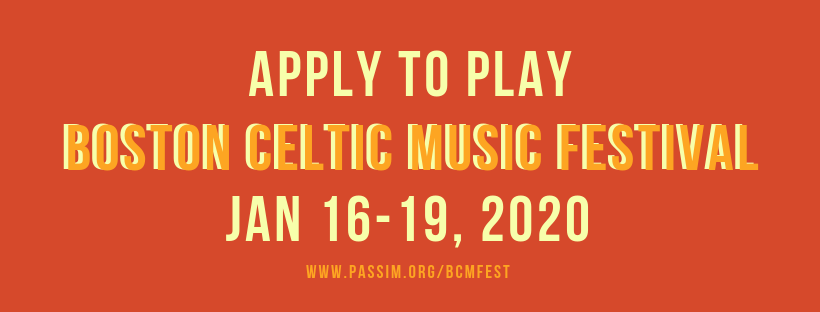 Surprise! There's still time to apply to play BCMFest 2020! Applications now close Sept 8th at 11:59pm. Go go go!

APPLY HERE: passim.org/bcmfestapp