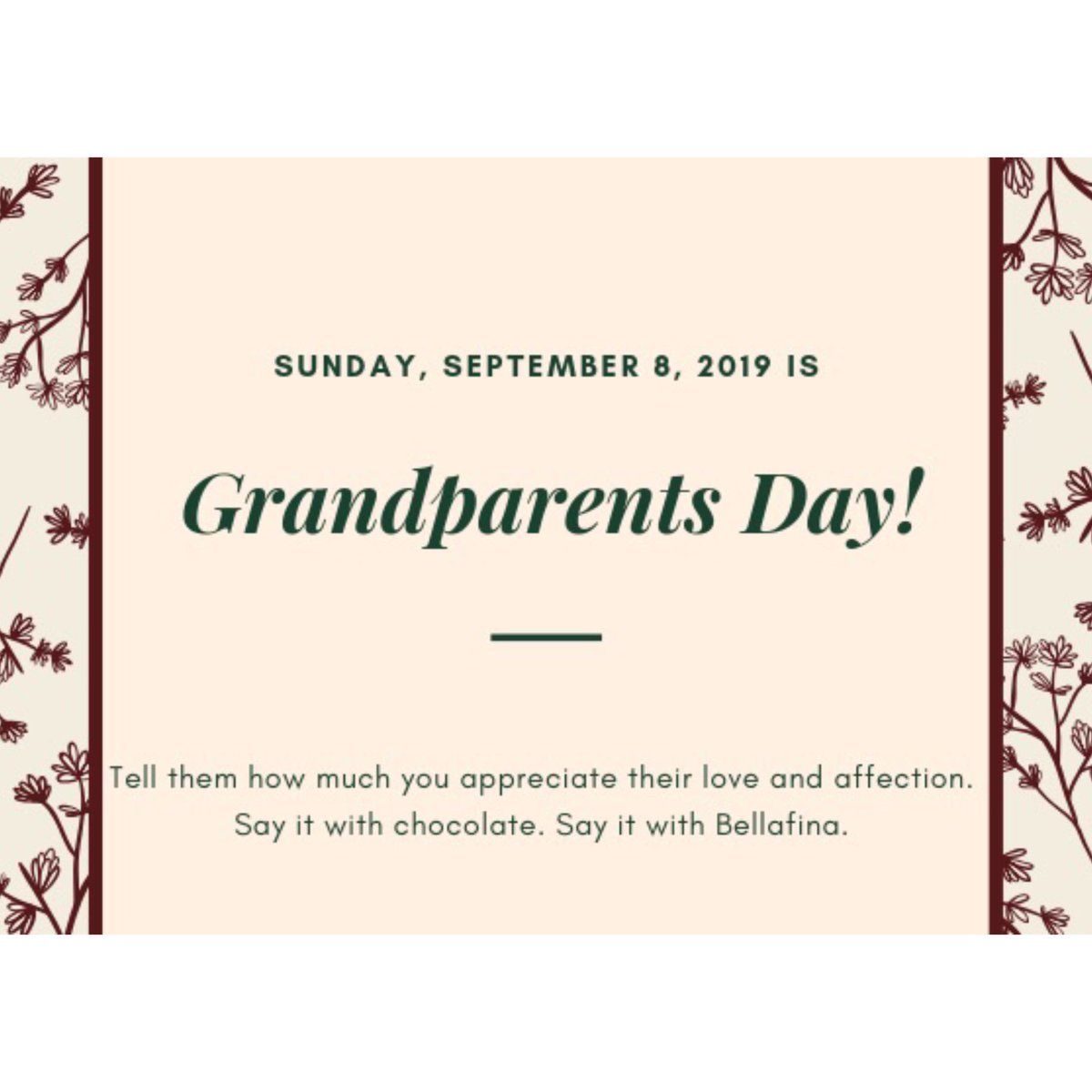#GrandparentsDay giveaway happening right now! Check out our latest posts on FB and IG @bellafinachocolates to see how you can win a 6-piece assorted truffle gift box for Nan and Pops! Hurry! Don’t miss it! #chocolategiveaway #chocolateprize