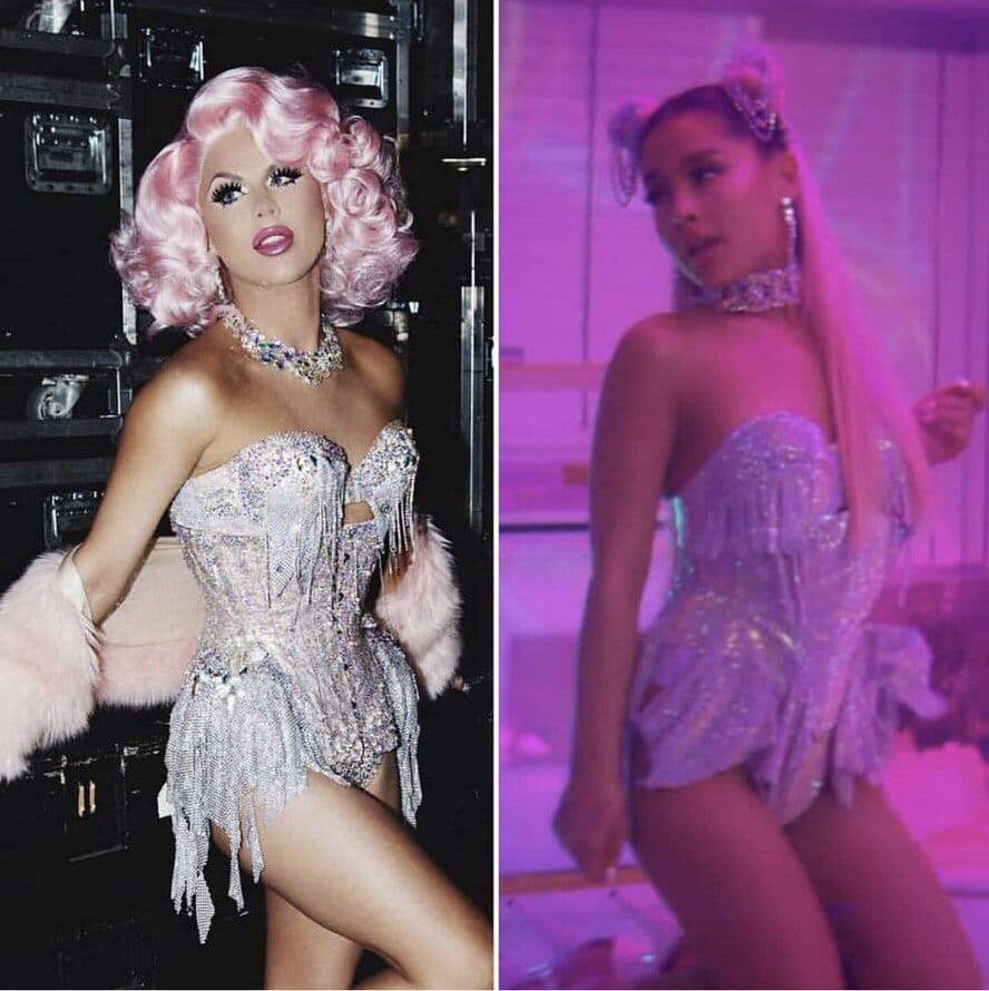 Ariana should give me a cut of that 10M since her team literally sent a pic of me to the designer and paid them to copy my look from as4. (Finally met the designer and got told the Tea) I guess stealing from queer artists for profit is fine tho 🤷🏼‍♀️