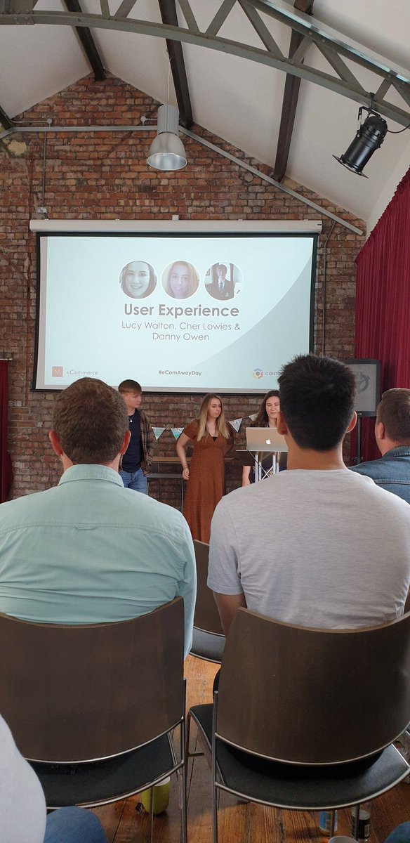 MatalanUX's tweet photo. Fantastic presentations from our UX Research, Design &amp; Experimentation teams at our recent eCommerce Away Day! Smashed it! 🙌
#ux #uxteam #uxtalk #ecommerce #presentation #uxresearch #uxdesign #uxexperimentation #research #design #experimentation #matalan #matalanux https://t.co/4aimtMzcs0