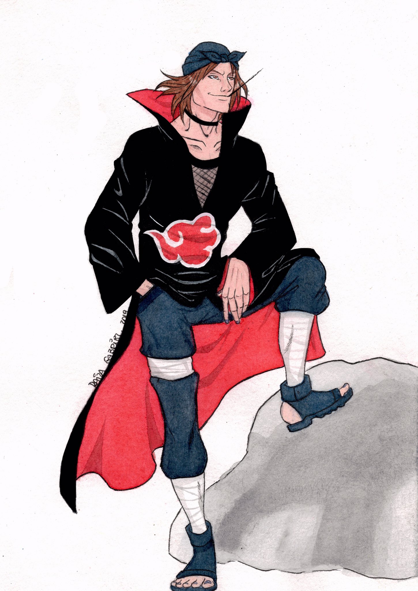 Raiza Gabriel It S Been Some Time Since I Posted My Art Here Genmashiranui Naruto Akatsuki 不知火ゲンマ T Co Xkmqnccb55 Twitter